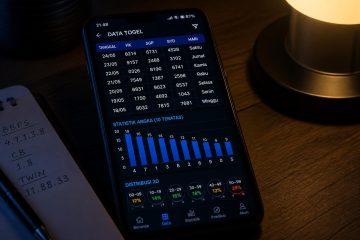Layar ponsel menampilkan tabel data keluaran togel